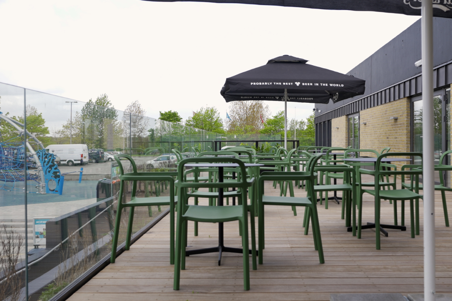 Terrasse i Klubhuset